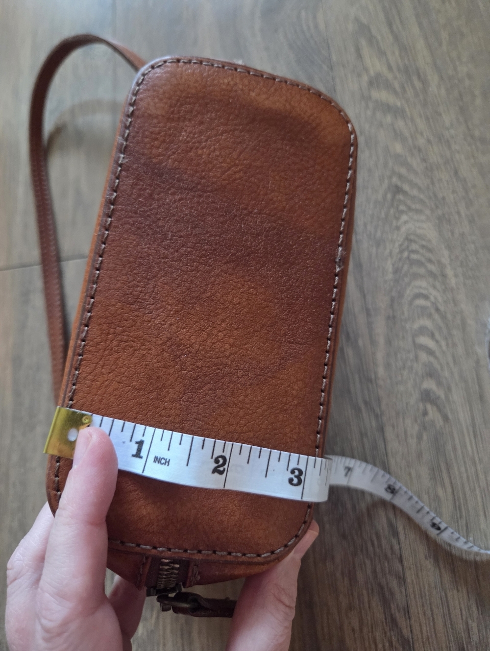 Pratesi Firenze Brown Leather Crossbody Bag - Picture 8 of 8